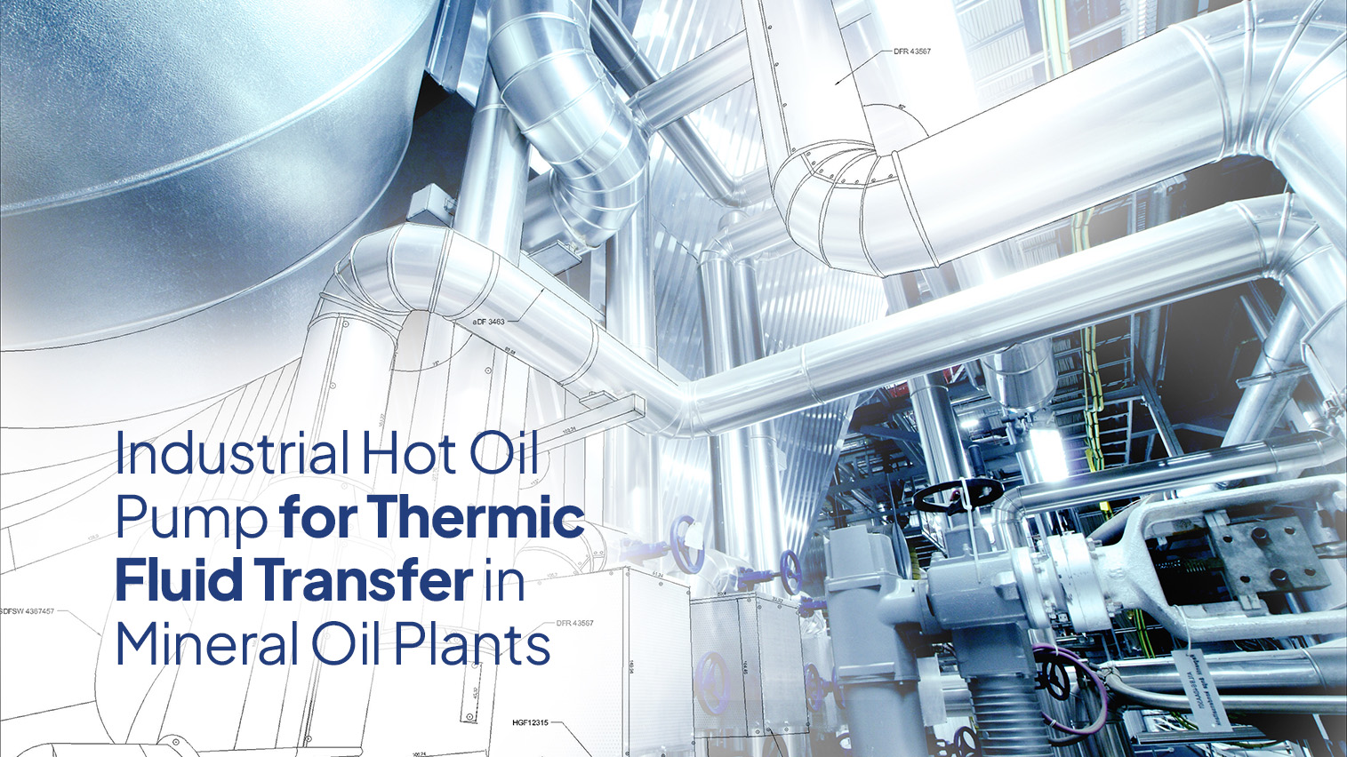 Industrial Hot Oil Pump for Thermic Fluid Transfer in Mineral Oil Plants